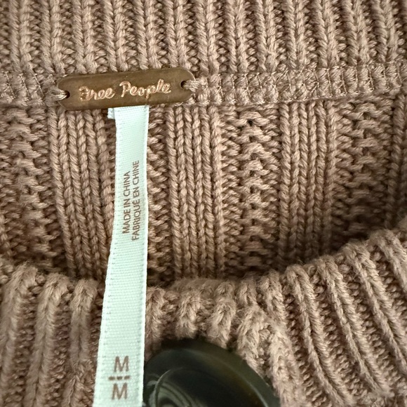 Free People All Yours Mocha Brown Cardigan Sweater - Picture 5 of 9